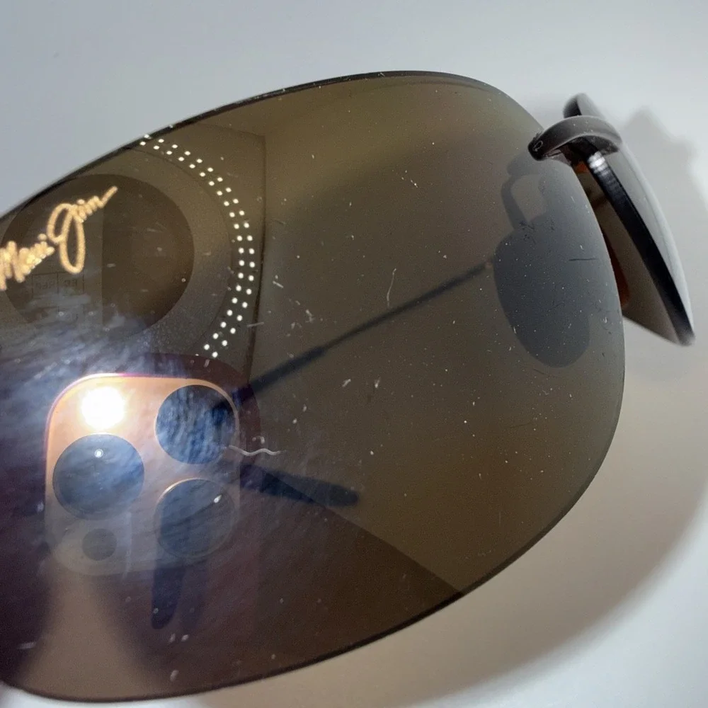 Maui Jim Genuine MALA-MJ-525-26 Rimless Polarized Sunglasses GunmetalGray Invest
